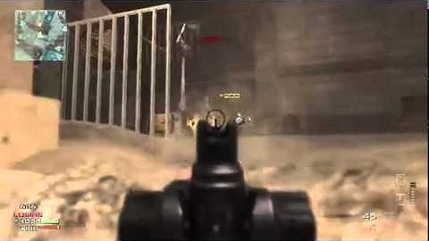 Call of Duty: MW3 - Blind Throwing Knife Kill on Hardhat