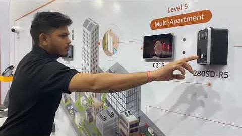Gated community Dnake Video door phone multi apartment in Hindi