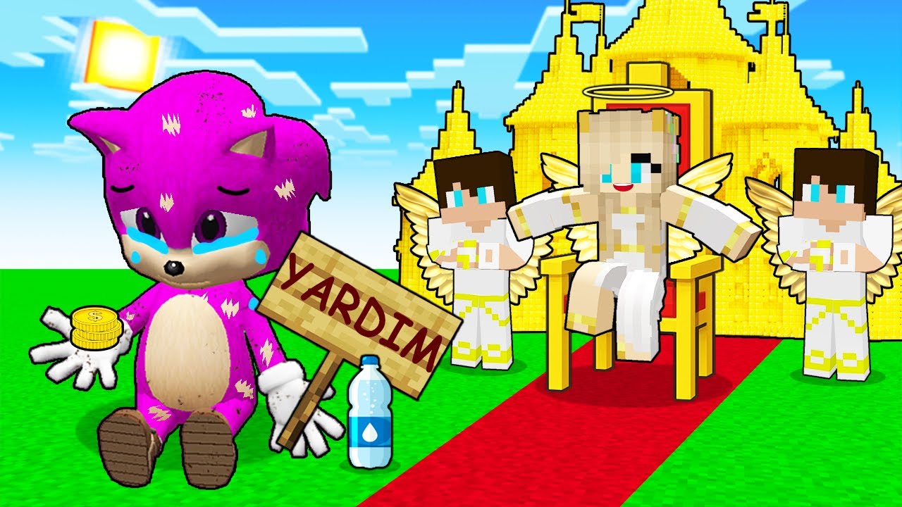 BERCA KRALİÇE MELEK OLDU VE KIZ BEBEK SONİĞİ KOVDU! 😱 -Minecraft