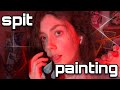Asmr  1 hour of spit painting you  so many kinds 