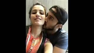 Tv Actress Anita Hassanandani and Rohit Reddy kissing Video