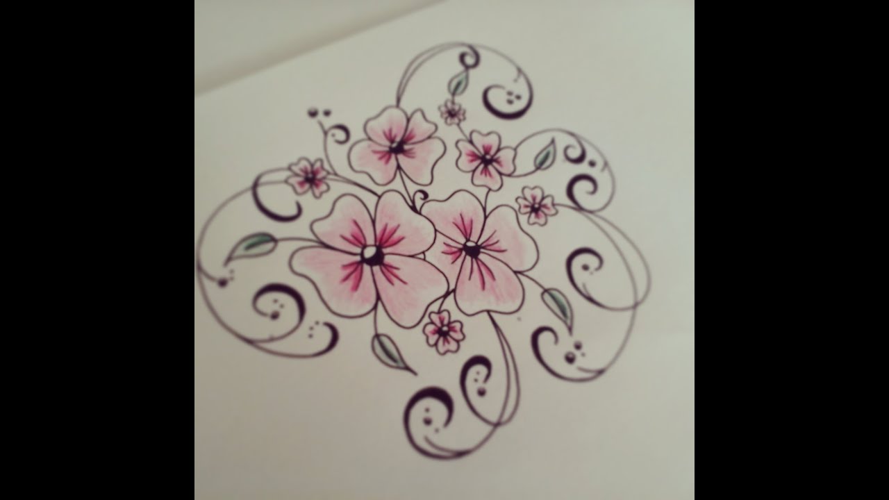 flower tattoo easy