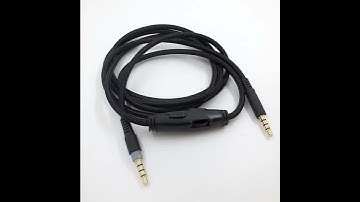Preview: 3.5mm Audio Aux Cable with Volume Control, In-line Mute for Kingston Hyperx Cloud Mix