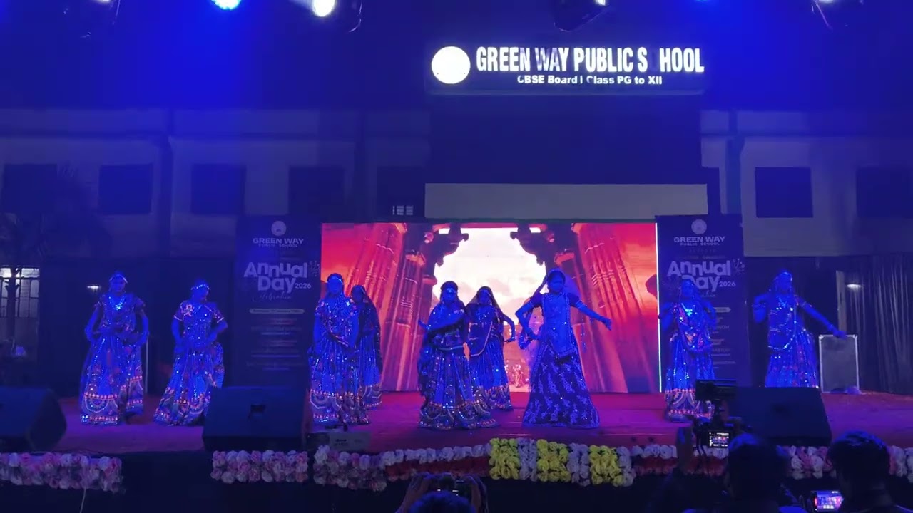 Ghoomar Rajasthani dance song performance school students #ghumardance 