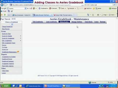 1 AddingClassestoGradebook