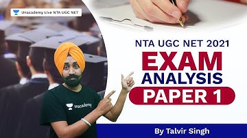 Paper Analysis Memory Based | NTA UGC NET 2021 | Paper 1 | Talvir Singh | Unacademy Live NTA UGC NET