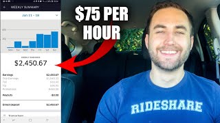 How I Make $75 Per Hour As An Uber Driver *Surge Hacking*