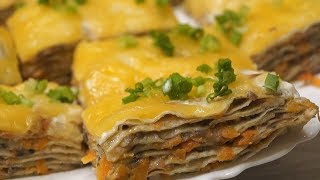 Безумно вкусная ЗАКУСКА ИЗ ЛАВАША.  Все будут сыты и довольны!