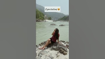 Thumbnail of Rishikesh Expectations V/S Reality😂 #shorts #rishikesh