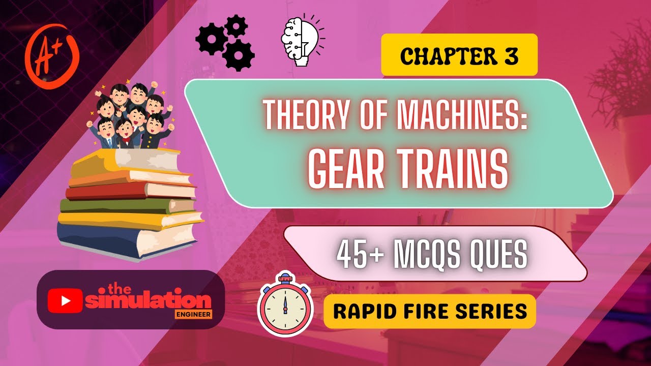 Theory of Machines C3: Gear Trains – 45+ Rapid Fire MCQs for GATE/ESE/PSU Exams