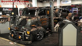 Welderup GMC Car Hauler and Hot Rod Rat Rod The SEMA Show 2022 Las Vegas NV