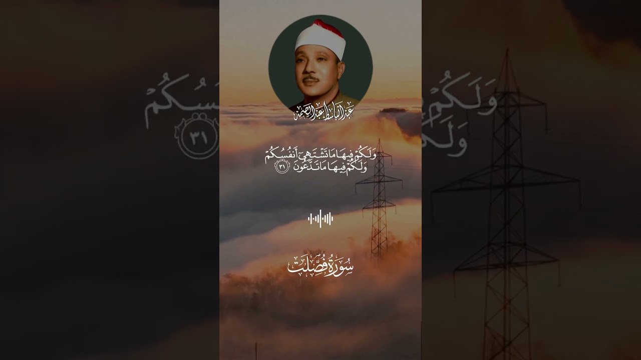 أجمل ما رتل الشيخ عبد الباسط عبد الصمد 🤍لسورة فصلت1🌹