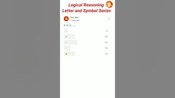 Logical Reasoning :: Letter and Symbol Series