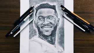 Draw Antonio Tavaris Brown Sr. Realstic Face American Football Wide Receiver Abhijeet Art