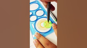 Simple Spirograph Design 🤩  #asmr #spirograph #shorts