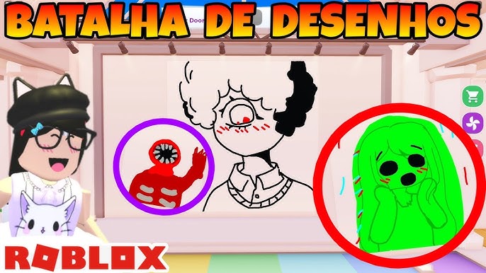 🎨 DESAFIO DESENHANDO os RAINBOW FRIENDS (Speed Draw Roblox) 