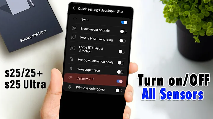 How To Turn On / OFF All Sensors On Samsung Galaxy S25/ S25+/ S25 Ultra
