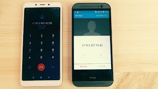 Incoming call Xiaomi redmi 6A vs HTC One M8