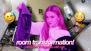 decluttering my ~nasty~ bedroom!! ROOM TRANSFORMATION | part 1