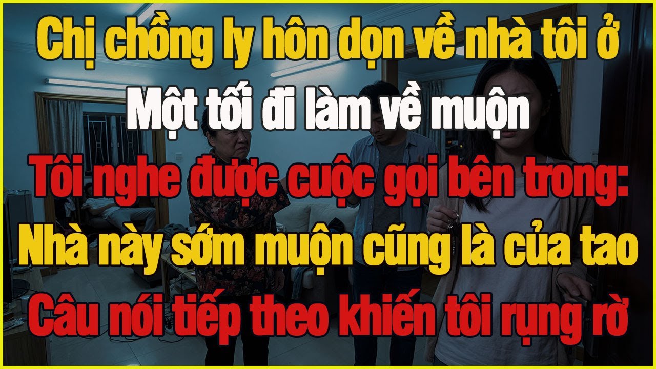 Chị chồng ly hôn dọn về nhà tôi ở  Một tối đi làm về muộn, tôi nghe được cuộc gọi bên trong Căn nhà