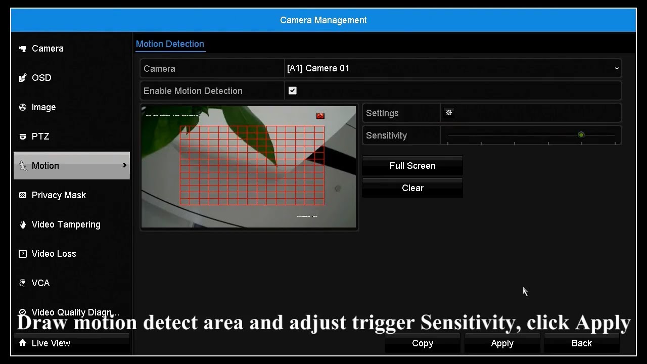 How to configure motion detection and view event video - YouTube