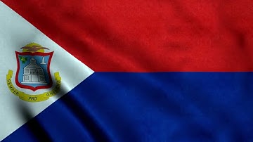 Sint Maarten Flag Waving | Saint Martiner Flag Waving | Sint Maarten Flag Screen