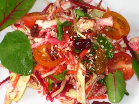 Vidéo: Salade De Feuilles De Chou Et De Betterave
