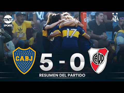 Resumen de Boca Juniors vs River Plate (5-0) | Fecha 1 - Fútbol Femenino AFA