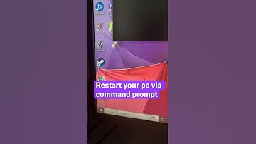 Restart or shutdown your computer using command prompt  quickly #howto #how #windows