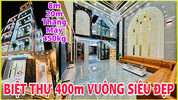 Biệt Thự 400m Vuông Có Thang Máy, Đẹp Đẳng Cấp Sang Trọng, Chỉ 9.xT
