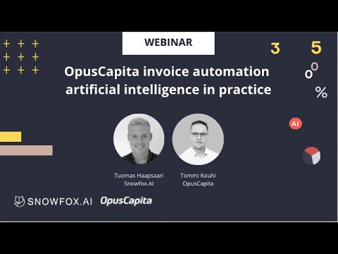 OpusCapita invoice automation artificial intelligence in practice -webinar