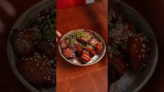 Red braised pork belly 🐷 🍚🥢(Hong Shao Rou) #cookingasmr #shorts