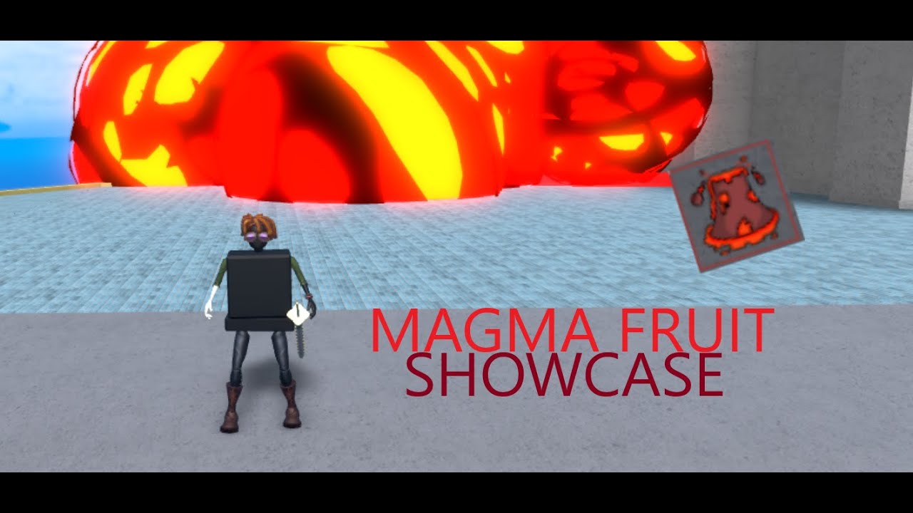 Magu magu no mi- Chó đỏ Akainu cục súc  Magma Fruit showcase in King Legacy  