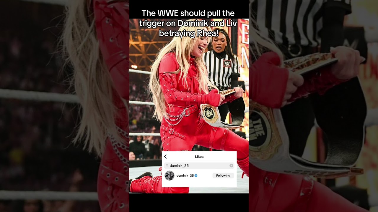 Pull the trigger on Dominik Mysterio and Liv Morgan betraying Rhea! #wwe #livmorgan #dominikmysterio