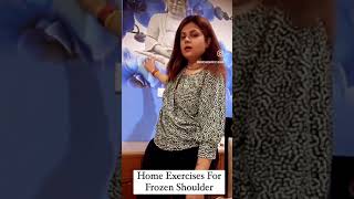 Home exercises for frozen shoulder