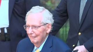 Kentucky Sen. Mitch McConnell makes first public appearance since June