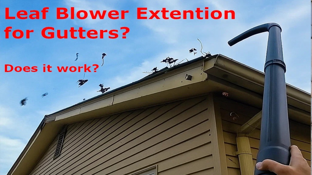 Как почистить водосточные желоба, не поднимаясь на лестницу?