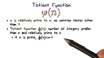 Totient Function
