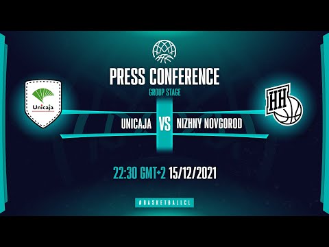 Unicaja Malaga v Nizhny Novgorod - Press Conference | Basketball Champions League 2021-22