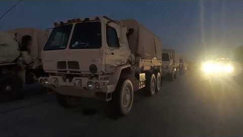 SNS Transfer COVID-19 National Guard b roll footage