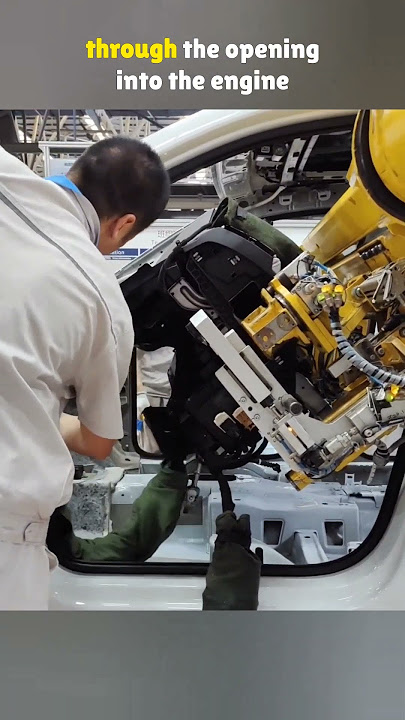 Inside the Factory: How Dashboards Are Mounted #automobile #assembly #car #manufacturing