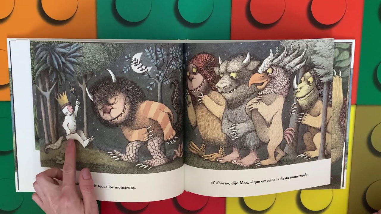 Cuentos infantiles: Donde viven los monstruos libro infantil en español YouTube