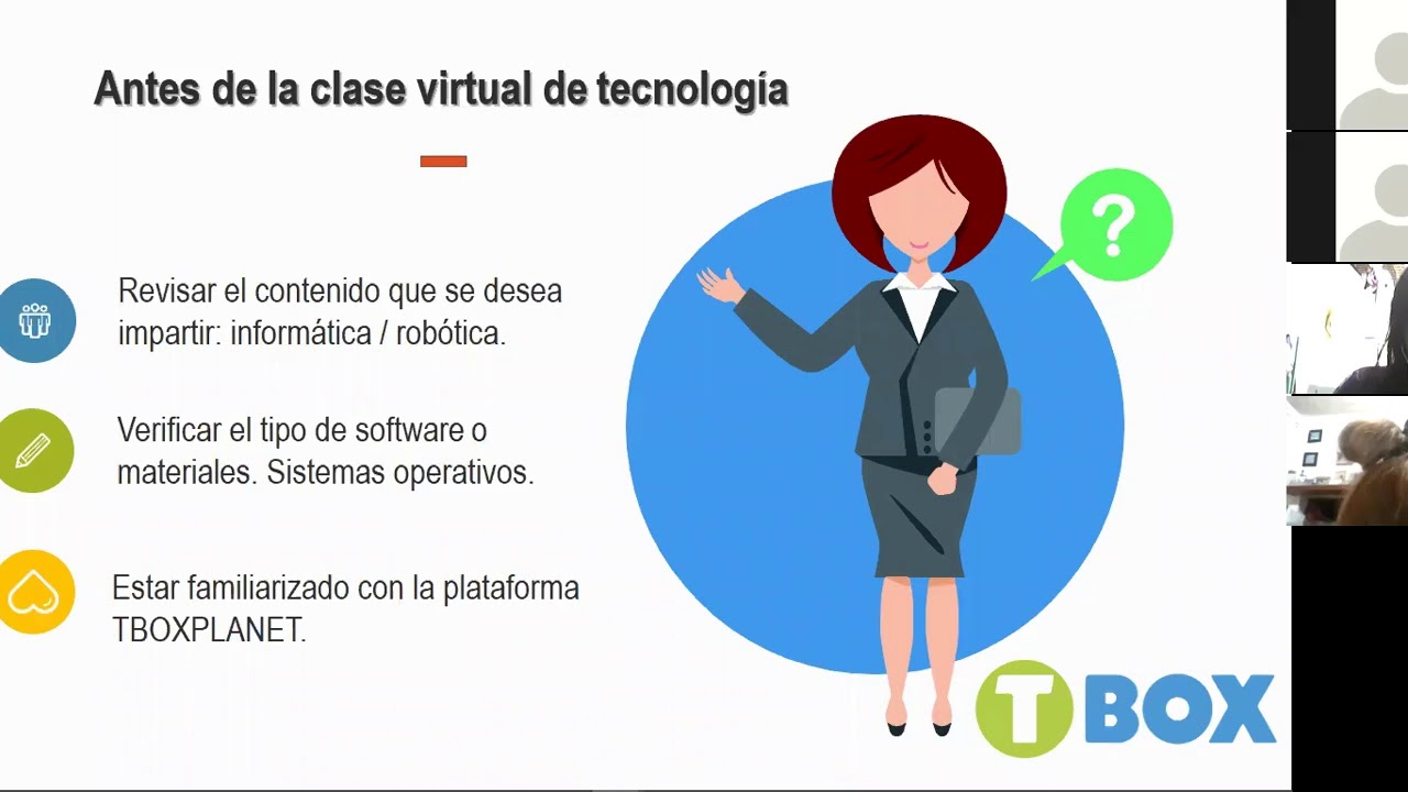 Clase de tecnología TBox de forma virtual - YouTube