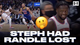 Stephen Curry Takes Julius Randle's Ankles 😳