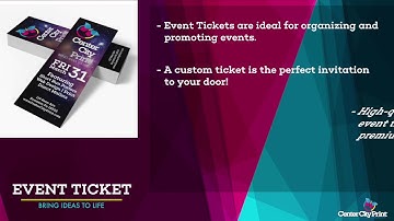 Center City Print Event Ticket