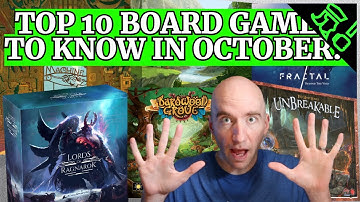 Top 10 October Board Games on Kickstarter/Gamefound To Know!