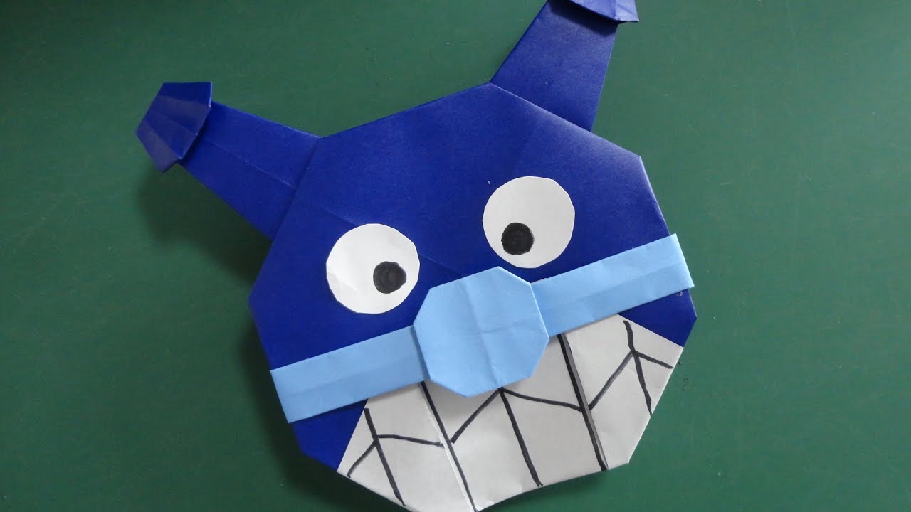 バイキンマン 折り紙 折ってみた Baikinman Again Origami Youtube