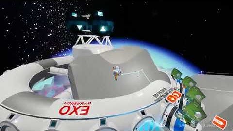 Astroneer: Building up to space (Max Height / Visiting the space station)