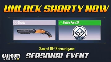 SAWED OFF SHENANIGANS SEASONAL EVENT COD MOBILE I HOW TO GET\UNLOCK SHORTY CALL OF DUTY MOBILE