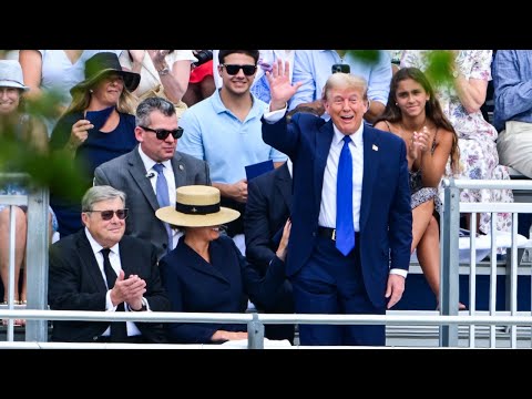 Donald Trump and Melania cheer on son Barron at his high school graduation